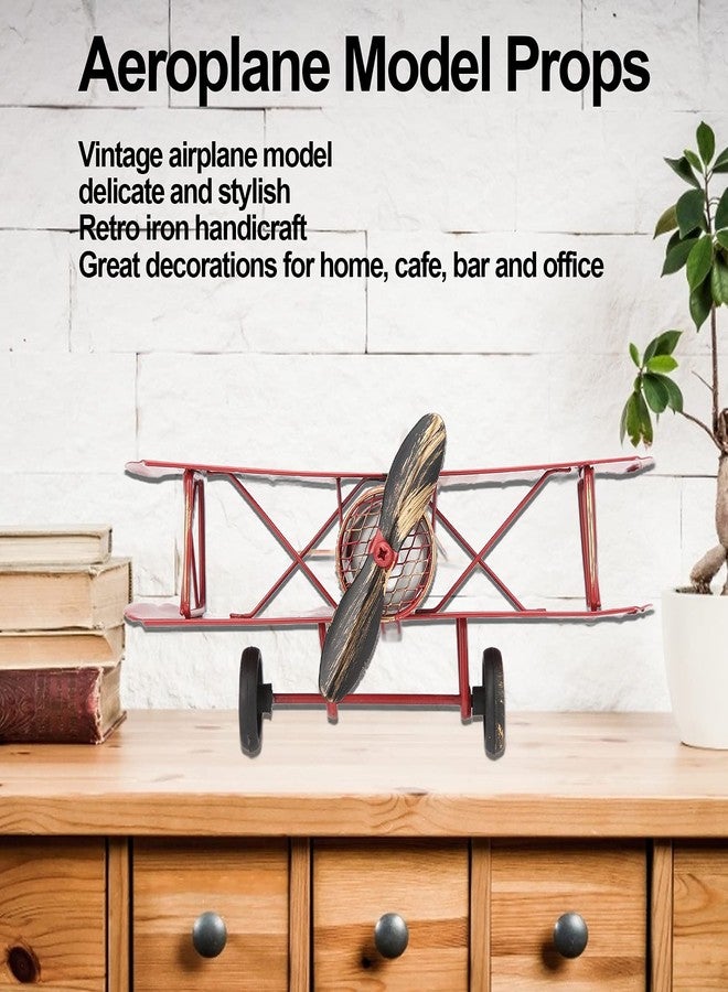 MUNEFE Vintage Metal Planes Model, Metal Airplane Decorations, Hanging Aircraft Handicrafts for Hanging in Home Or Office Environments, Etc - Image 2